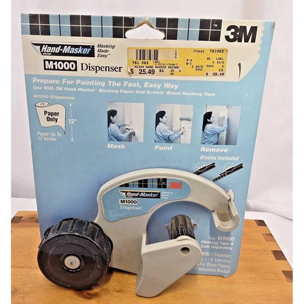 3M Hand-Masker M1000 Dispenser New Old Stock Vintage 2001 Made USA/Taiwan Rare!